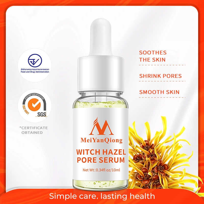 MeiYanQiong Witch Hazel Pore Serum Shrink Pores Smoothing Skin Moisturizing Skin