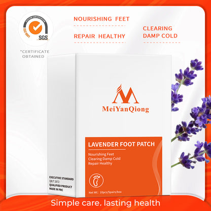 MeiYanQiong Lavender Nourishing Repair Foot Patch Clearing Damp Cold